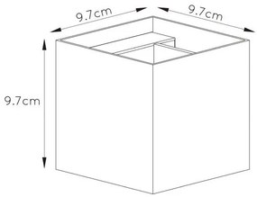 Lucide 09217/04/36 - LED fali lámpa XIO 1xG9/4W/230V antracit