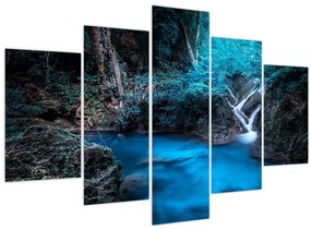 Kép - Varázslatos éjszaka egy trópusi erdőben (150x105 cm)