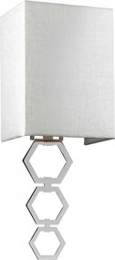 Fali lámpa modern dekoratív króm lámpaernyővel 17 cm Elstead