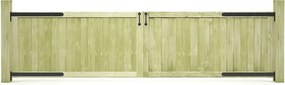 vidaXL 2 db impregnált fenyőfa kertkapu 300 x 75 cm