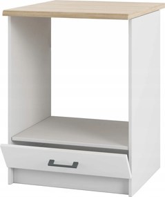 Konyhaszekrény 60-as sütő alá Keret matt fehér