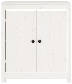 fehér 2 db tömör fenyőfa tálalószekrény 70 x 35 x 80 cm