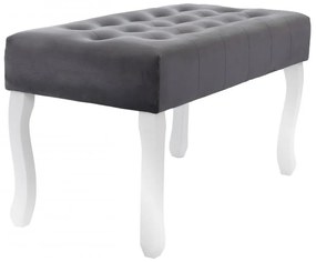 Stílusos ülőke előszobába szürke 80 cm