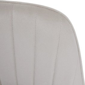 Design fotel, bézses szürke Velvet szövet, AURIL