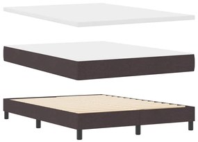 Boxspring ágy matraccal matracmal Sötét Barna 160 x 200 cm