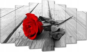 Vászonkép 140x80 Vörös rózsa a fán