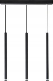 Mennyezeti Függőlámpa Piero G9 Túlnyúló Cső Fekete
