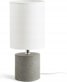 Rendl Camino asztali lámpa fehér cement textil ernyővel E27 28W 230V