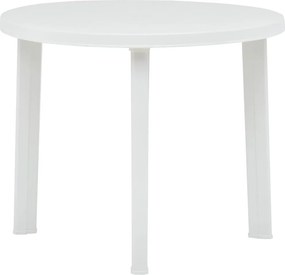 Fehér műanyag kerti asztal 89 cm