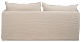 Krémszínű len kanapé 180 cm – Ixia
