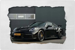 Poszterek 120x80 Fekete Porsche Autó