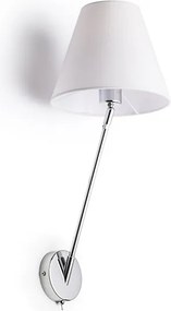RENDL SILENCE fali lámpa fehér króm 230V LED E27 15W