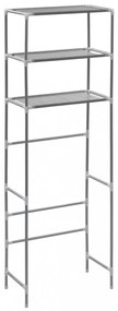 3-szintes ezüstszínű alumínium tárolóállvány 53 x 28 x 169 cm
