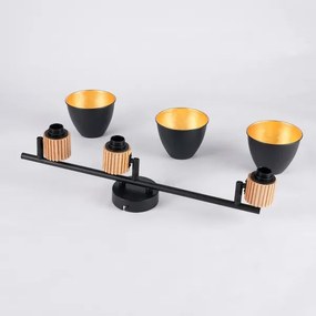 Brilagi - Spotlámpa ODENSE 3xE14/10W/230V kaucsukfa/fekete