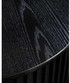 Fekete kerek dohányzóasztal ø 85 cm Siena – Unique Furniture