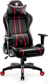 Gamer szék műbőr Normal Size, fekete-piros: Diablo X-One 2.0