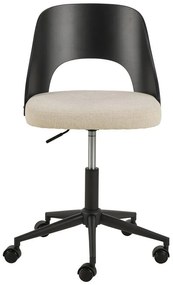 Fekete-bézs irodai szék Lucy – Actona