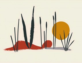 Poszter 65x50cm Nád a Nyugaton