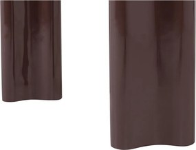 Sötétbarna fényes konzolasztal 35x120 cm Evara – WOOOD