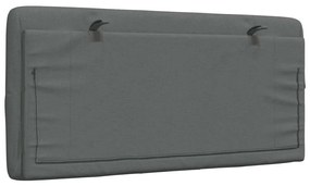 sötétszürke szövet fejtámla párna 100 cm