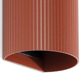 FARO 40545 - Fali lámpa SOLE 2xGU10/8W/230V tégla csipkézett kerek