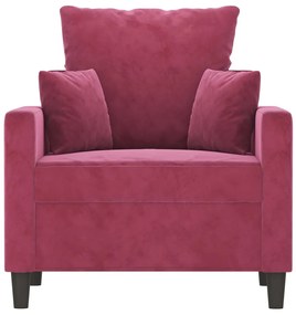 vidaXL bordó bársony kanapéfotel 60 cm