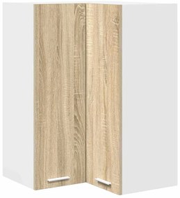 Függő szekrény Riga Sonoma tölgy és fehér 57 x 57 x 80 cm