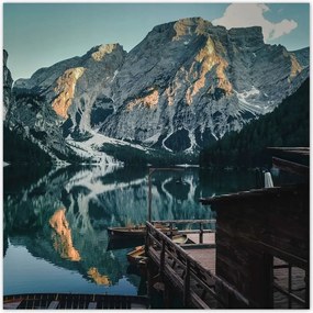 Poszterek 140x140 Fa hĂĄzikĂł a hegyekben