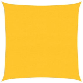 sárga négyzet alakú HDPE napvitorla 160 g/m² 6x6 m