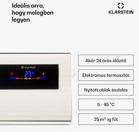 Blumfeldt Cosmic Beam Smart 30, infravörös hősugárzó, 3000 W, vezérlés applikáción keresztül, fehér