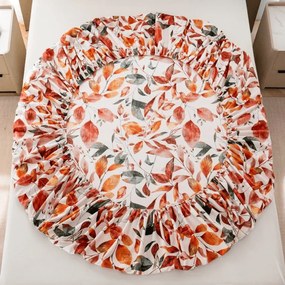 Mikroszálas lepedő AUTUMN LEAVES színes 90x200 cm