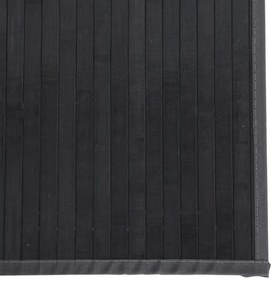 négyszögletű szürke bambusz szőnyeg 70 x 500 cm