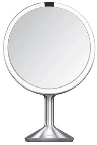Kozmetikai tükör világítással-nagyítós (ötszörös) ø 25 cm Sensor Trio Max – simplehuman
