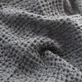 Sötétszürke törölköző és fürdőlepedő készlet 3 db-os Honeycomb – Linen Tales
