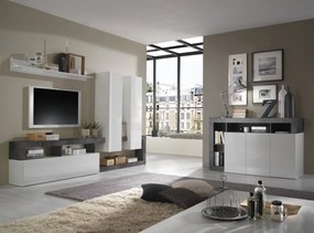 Hamburg TV állvány fehér, oxidált 277 cm