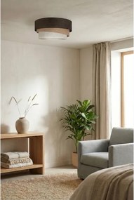 BRILAGI - Mennyezeti lámpa TRIO 1xE27/60W/230V Ø 40 cm barna/bézs/fehér