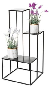 KASKADA virágtartó állvány 85x40 cm fekete