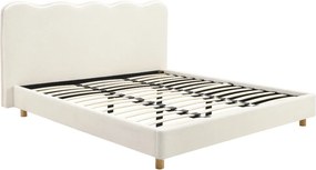 Łóżko 160x200 IZMIR Kremowe Boucle