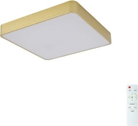 Brilagi-LED dimmelhető mennyezeti lámpa POOL LED/36W/230V 3000-6000K 40x40 cm arany+távirányító