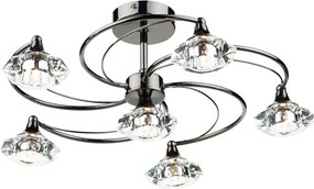 Dar Lighting LUTHER LUT0667 Plafonlámpa 6x40W/G9