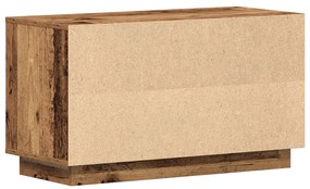 TV szekrény régi fa 80x35x45 cm mérnöki fa