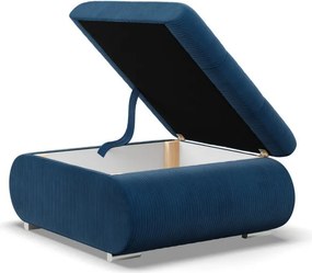 Tokio puff, kordbársony, kék