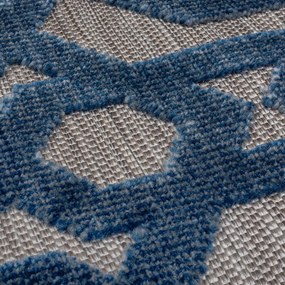 Kék kerek kültéri szőnyeg ø 160 cm Oro - Flair Rugs