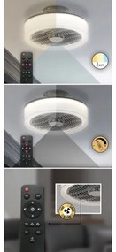 Rabalux - LED dimmelhető mennyezeti lámpa ventilátorral LED/30W/230V + DO