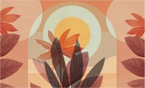 Fali fotótapéta Étkezőbe Virágos absztrakt 416x254