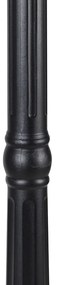 Kültéri lámpa fekete 220 cm 3-lámpás IP44 - Havana