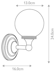 Elstead BATH-AUSTEN4-PC - LED Fürdőszobai lámpa AUSTEN 1xG9/3W/230V IP44
