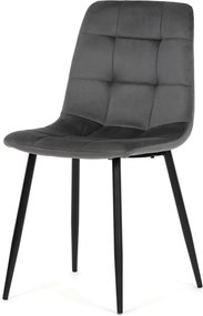 CT-V5081 GREY4 szürke bársony étkezőszék