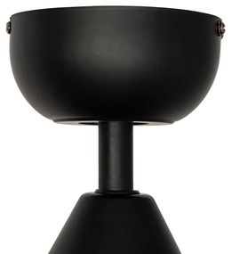 Mennyezeti ventilátor fekete 86,7 cm LED-del, fényerőszabályzóval és távirányítóval - Yuki