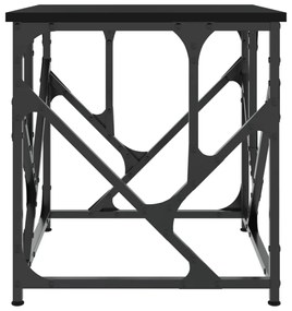 fekete szerelt fa dohányzóasztal 45x45x47,5 cm